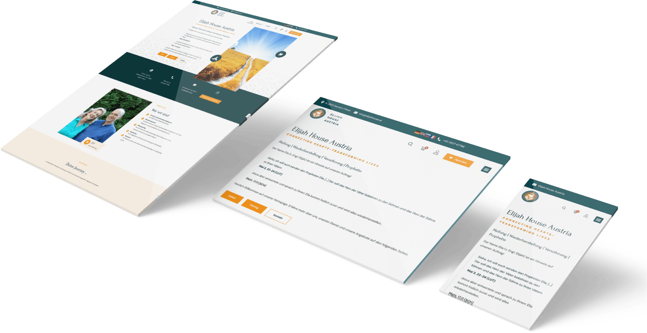 Elijah House Austria - Christliches Webdesign Projekt